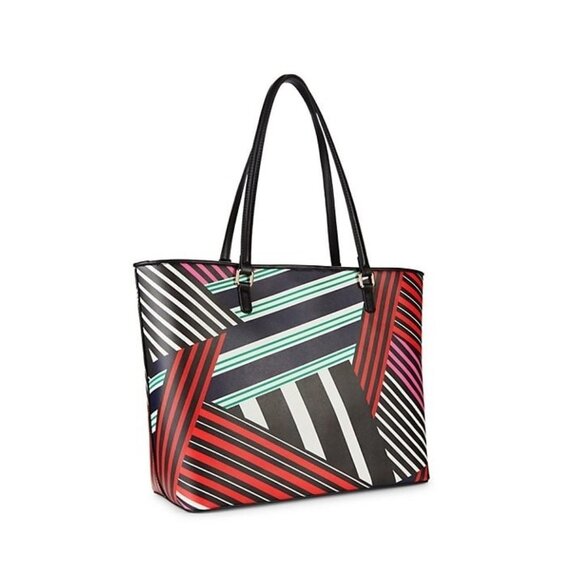 Trina Turk Geo Striped PVC Tote - Picture 3 of 16